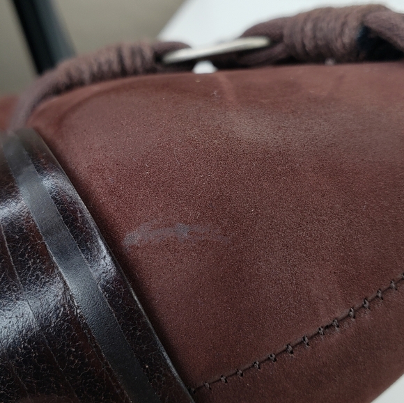 Bernardo Brown Nubuck Harness Pull On Cowgirl Western Short Booties Sz 8.5M - Picture 7 of 12